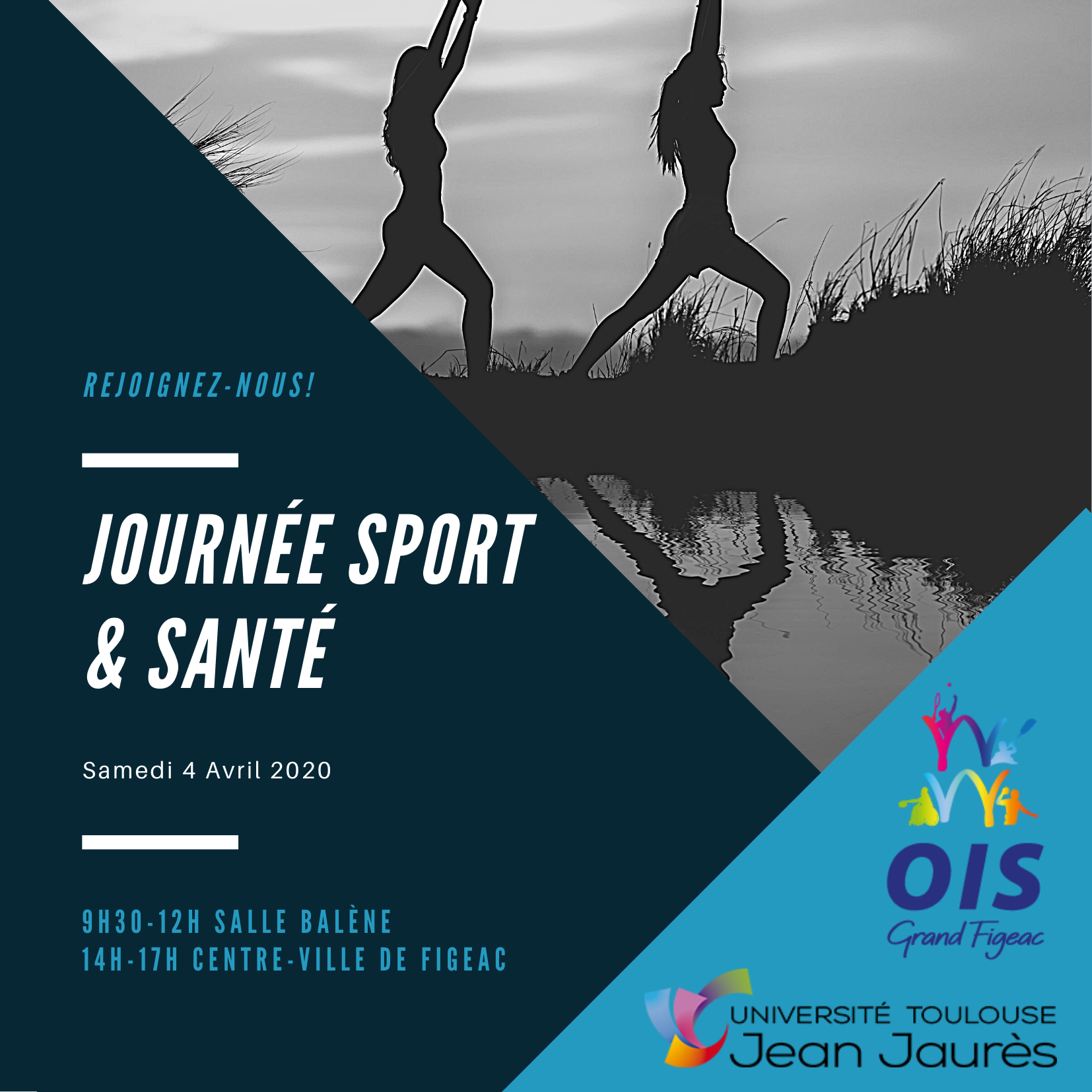 Affiche de la Journée Sport et Santé en partenariat avec l'OIS de Figeac